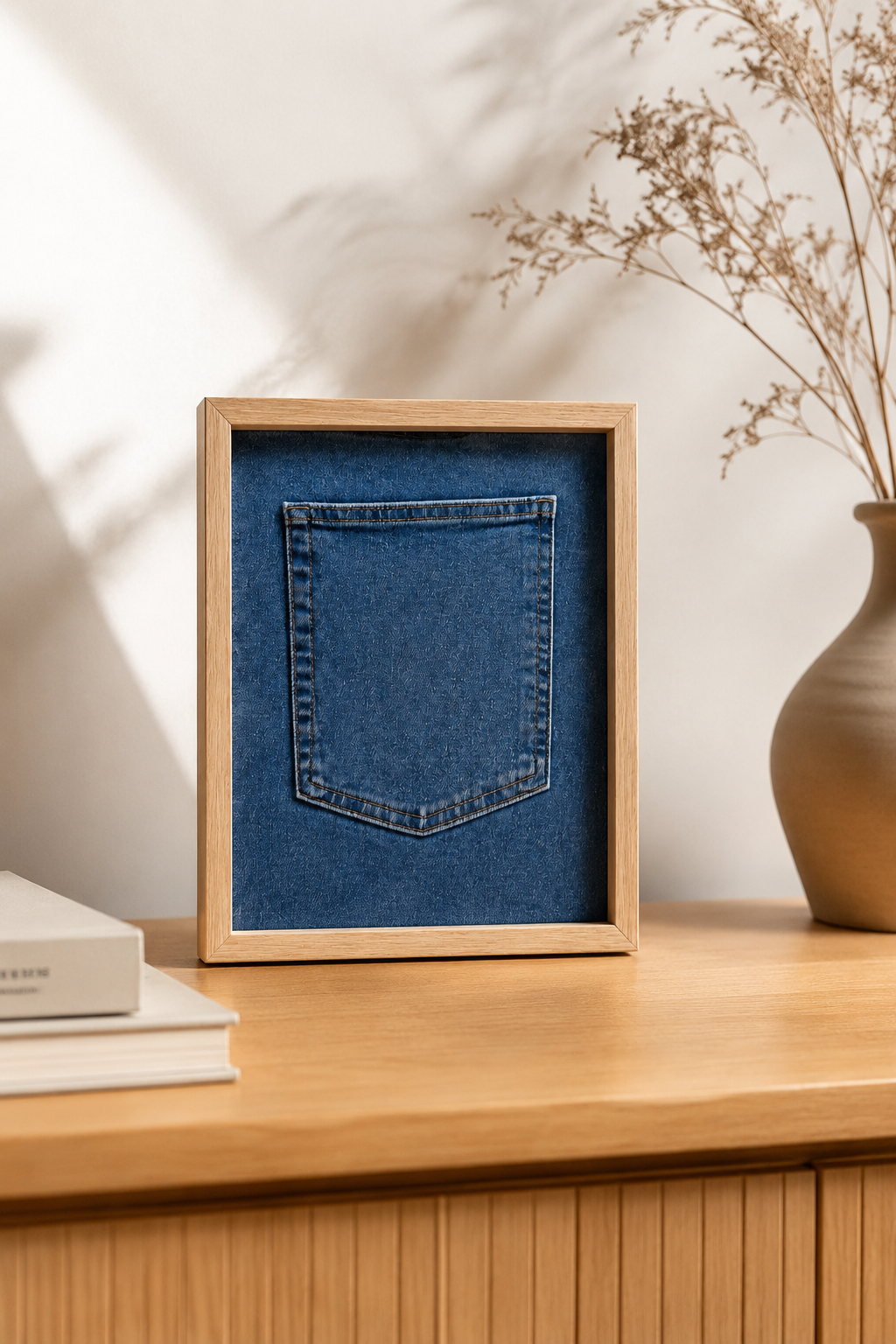 Denim Rear Pocket Frame