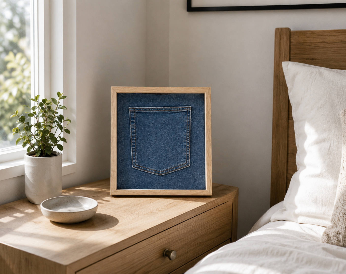 Denim Rear Pocket Frame